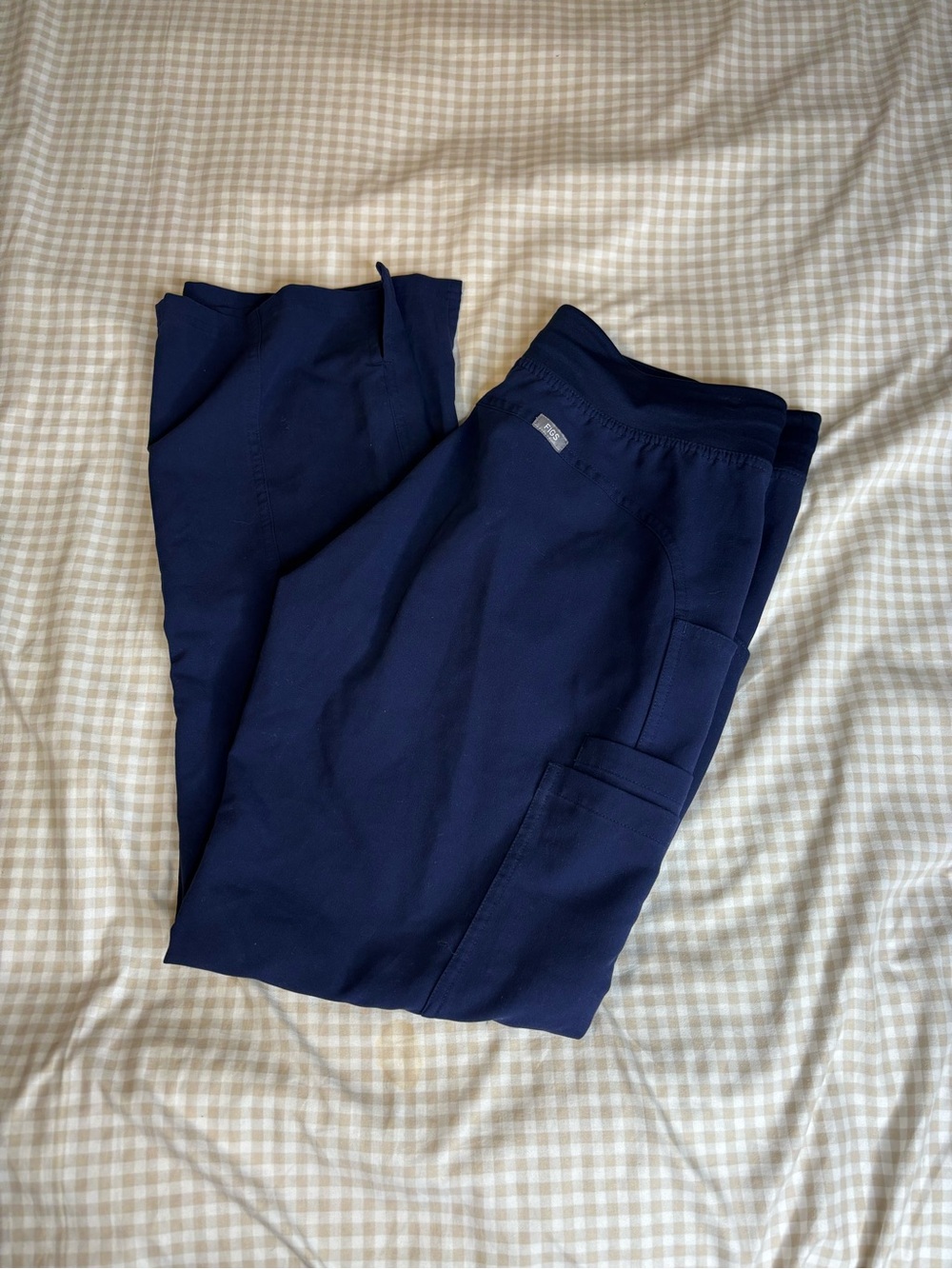 Figs Navy Yola Skinny Scrub Pants
